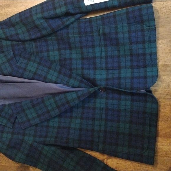 Pendleton Green Plaid Preppy Old Money Blazer Dark Academia 12 - Picture 5 of 7